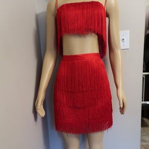 Fringe two piece set